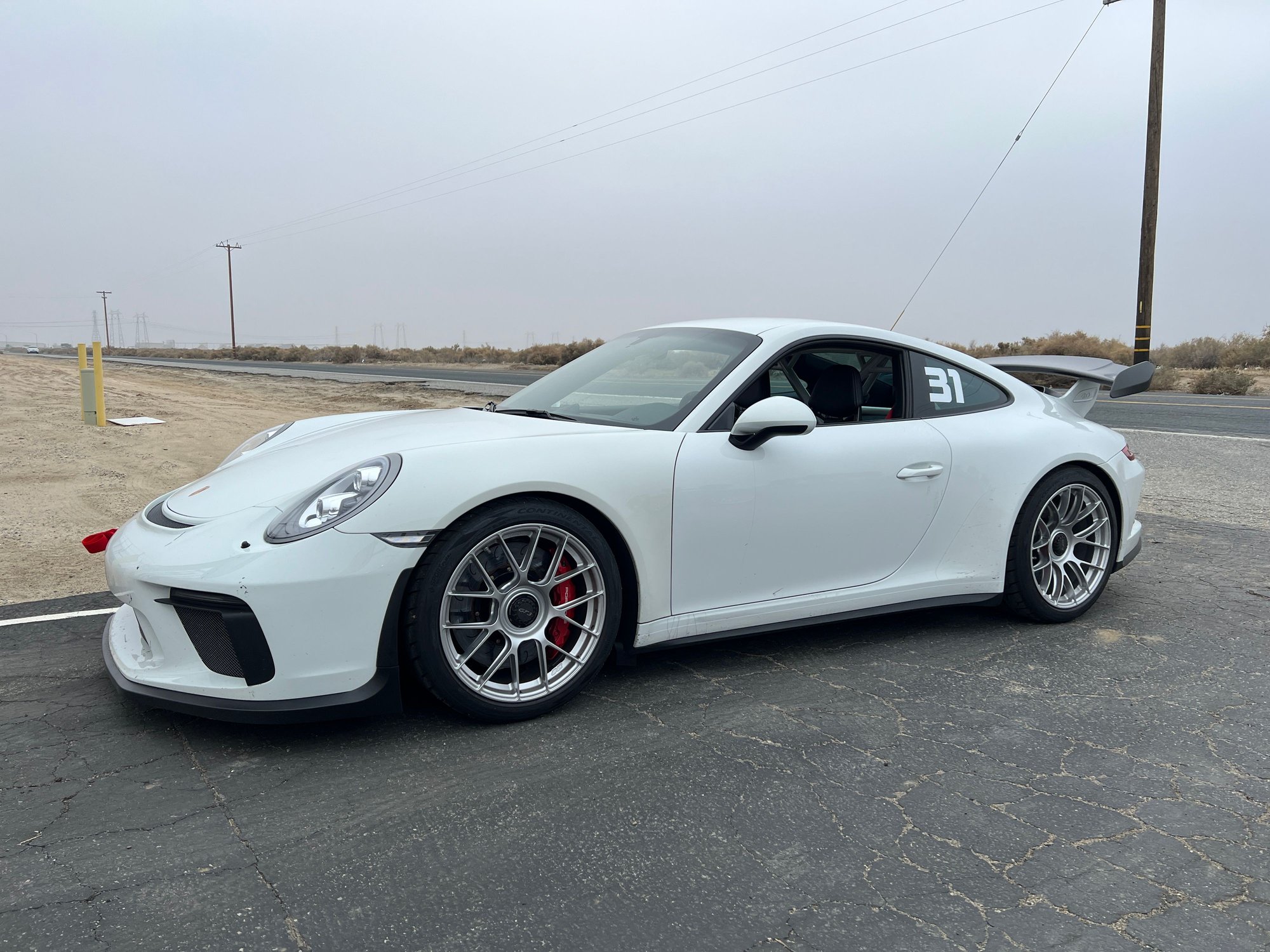 Wheels and Tires/Axles - Apex EC7-RS 991 GT3 / GT3 RS - 19" Fitment - Race Silver w/ Continental ECF 265/325 - Used - 2014 to 2019 Porsche GT3 - Brea, CA 92821, United States