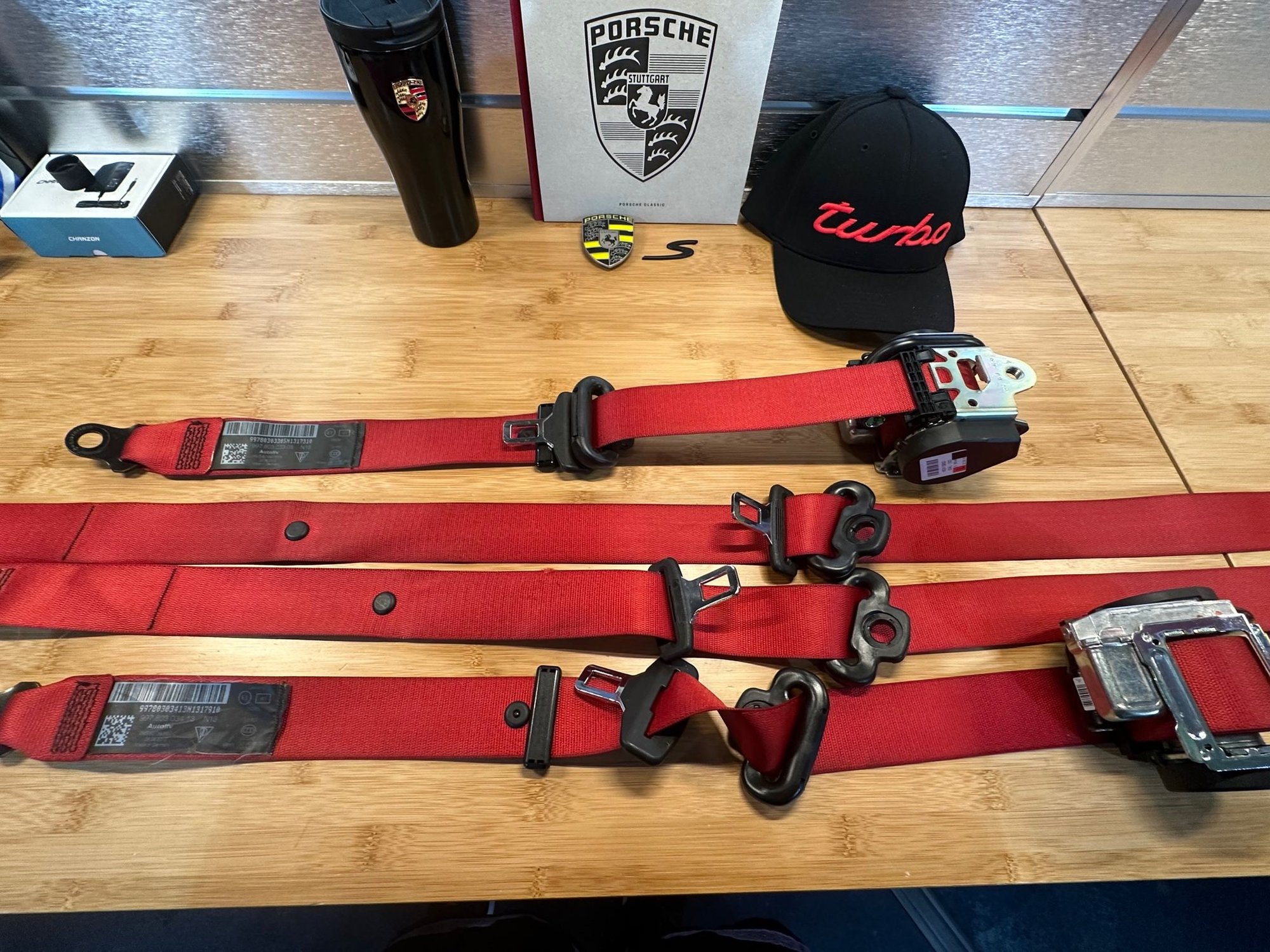 Porsche 997 Guards Red Seat Belts Full Set! Rennlist Porsche