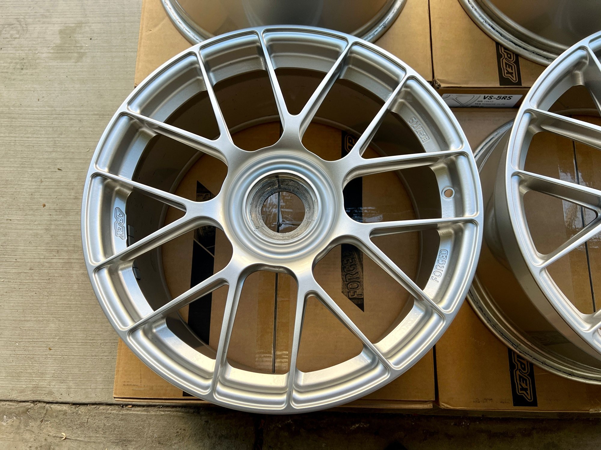 Wheels and Tires/Axles - Apex EC7-RS 991 GT3 / GT3 RS - 19" Fitment - Race Silver - Used - 2014 to 2024 Porsche All Models - Brea, CA 92821, United States