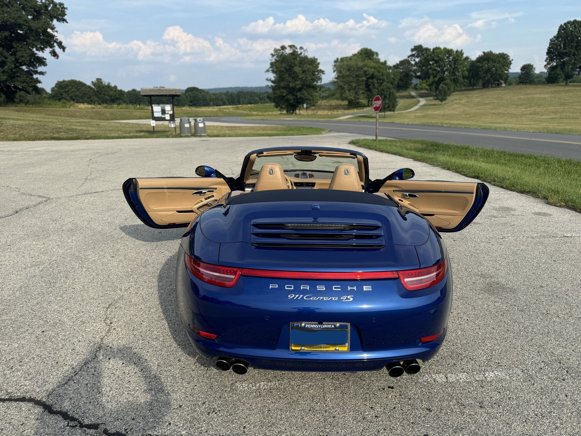 2013 Porsche 911 - 911 C4S Cabriolet Gorgeous High Spec  (Sports Chrono, PSE, Burmester, PAS, Prem Plus) - Used - VIN WP0CB2A90DS155464 - 45,000 Miles - 4WD - Automatic - Convertible - Blue - Villanova, PA 19085, United States