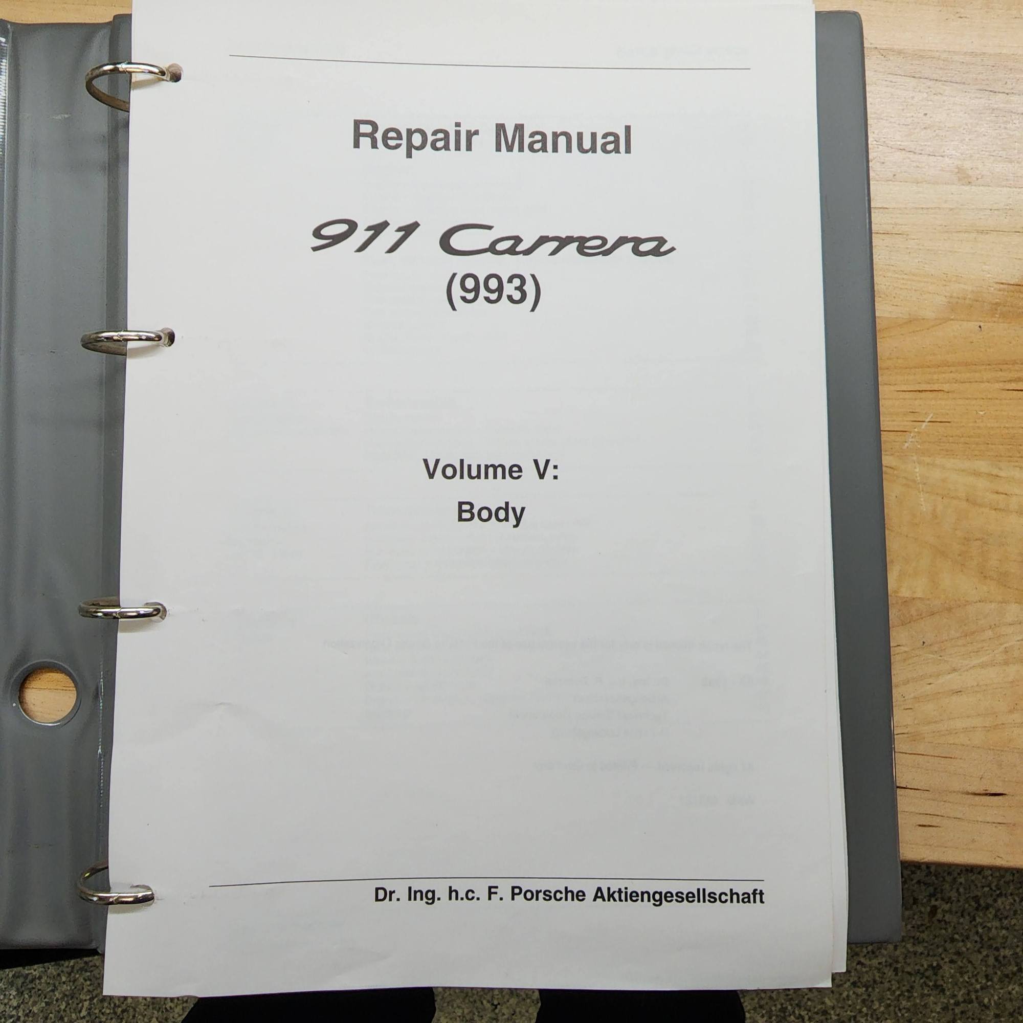 Miscellaneous - Porsche 993 Factory Service Manuals, Complete set - Used - 1995 to 1998 Porsche 911 - Naperville, IL 60563, United States