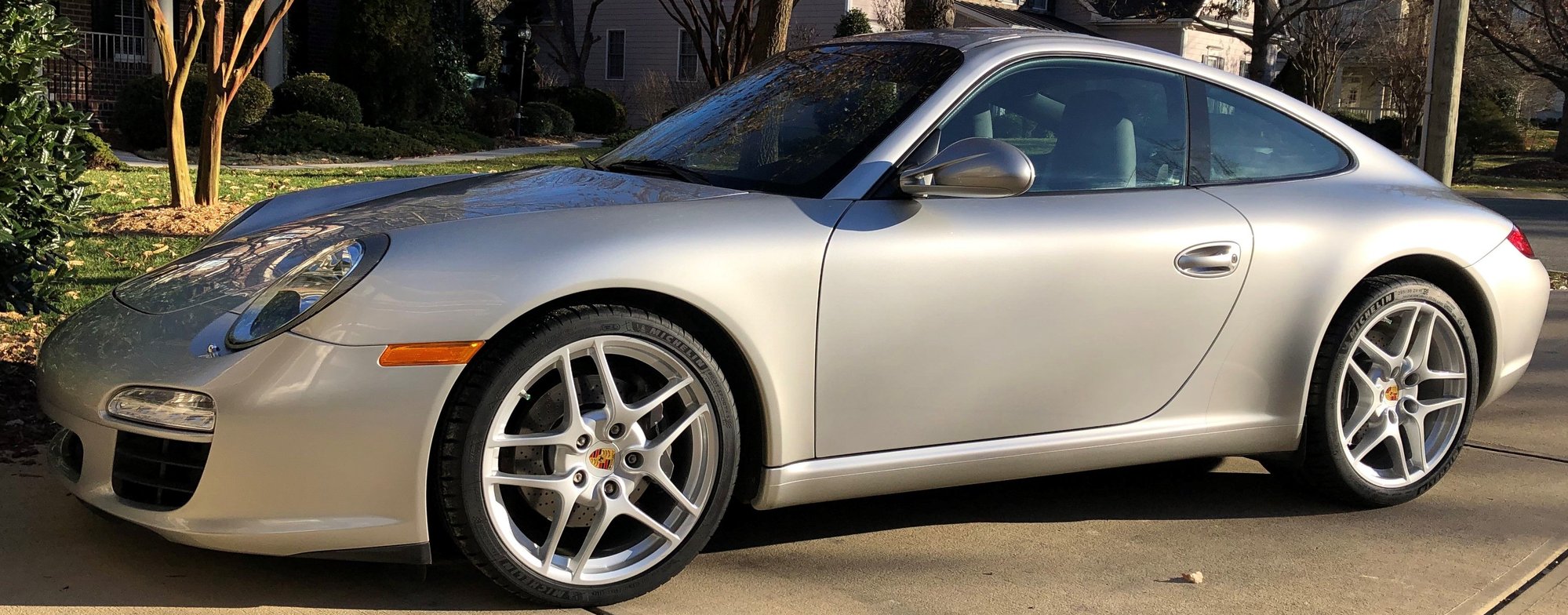 2009 Porsche 911 - 2009 Porsche 911 Carrera coupe, 6 speed manual transmission, 74,400 miles - Used - VIN WP0AA29969S707345 - 74,400 Miles - 6 cyl - 2WD - Manual - Coupe - Silver - Chapel Hill, NC 27517, United States