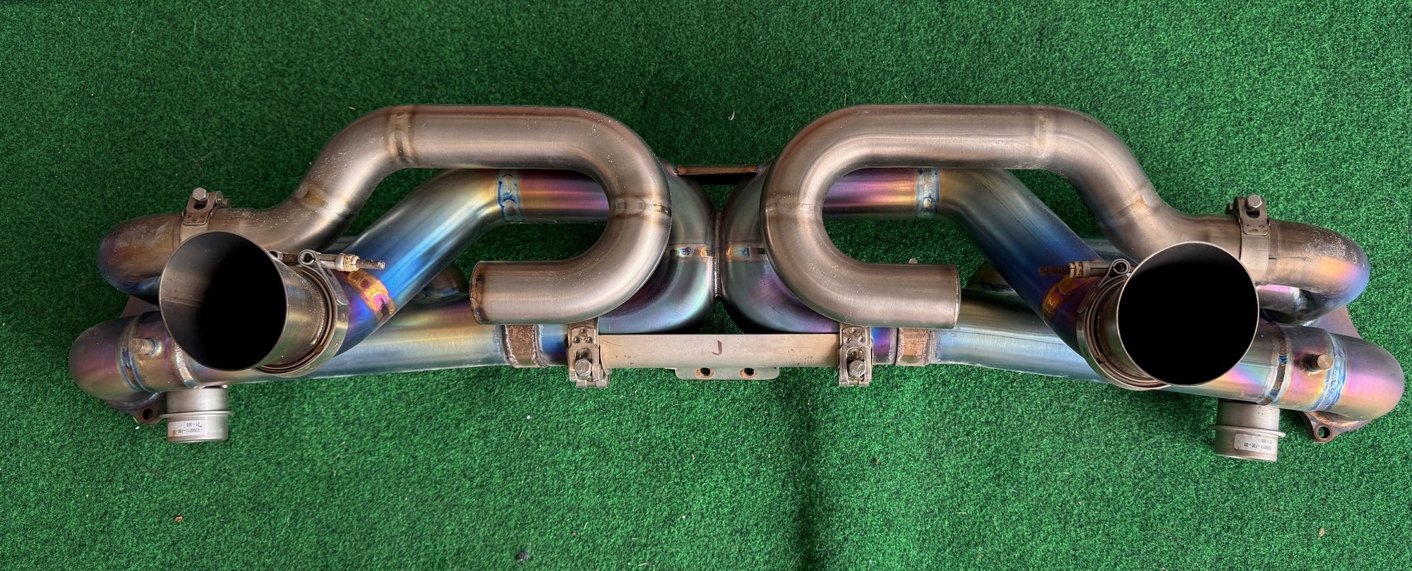 Engine - Exhaust - JCR Titanium Valved Race Pipe (Non Silenced) 718 GT4 and Spyder - Manual Transmission - Used - 2020 to 2025 Porsche 718 - Greenville, SC 29601, United States