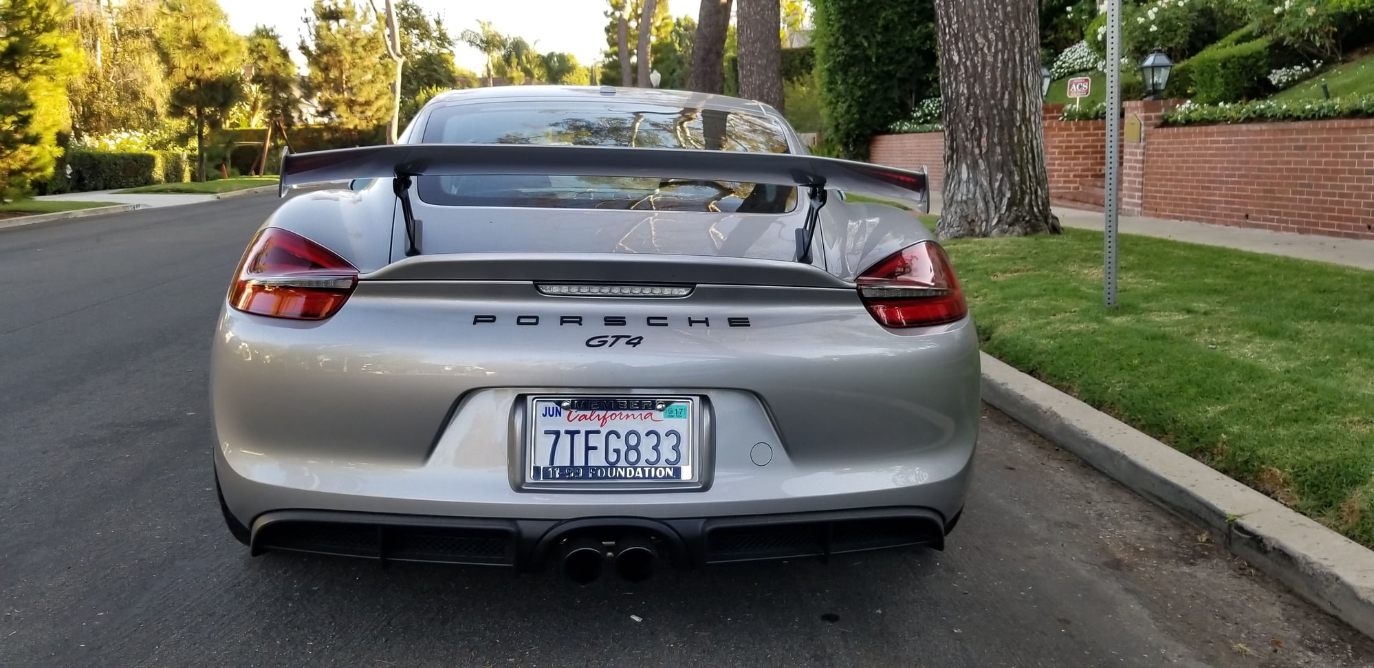 2016 Porsche Cayman GT4 - 2016 Porsche GT4 - 743 Miles, MINT Condition, GT Silver, LWBs - Used - VIN WP0AC2A80GK191932 - 743 Miles - 6 cyl - 2WD - Manual - Coupe - Silver - Los Angeles, CA 90049, United States