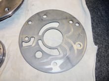 Back side of the separator plate.