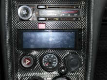 JVC receiver connected to infrared back-up camera plate frame