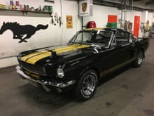 My fathers orginal '66 Shelby after I did use two full on days on the paint. This is a great drivingmachine with so much soul.