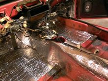 Sound Deadening/thermal shield is applied