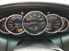 Dash gauges with new stainless steel rims
