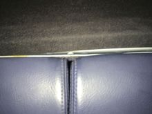 Rear “deck” gap...just behind cabriolet head rests