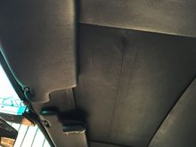 Headliner. New sunroof seals are being installed