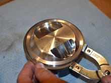 Fitting the sized rings onto the pistons...