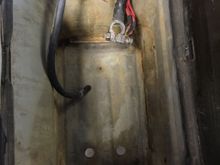 Corrosion inside the box. Especially on the right side.