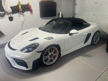 Stormtrooper spec. PCCBs with calipers done in red. Non-WP. Targa top on the wall is off of my 89 Targa