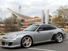 National Champs Clemson Tigers Football Stadium in background