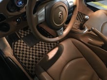 CocaMats in tan and black checkered in 2008 C4S