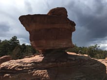 Balanced Rock - Don't ask about the Yoga person - just showed up and...did that thing...