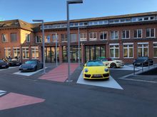 Courtyard inside of Werk 1, looking at Exclusive area