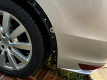 Before re-installing wheel arch