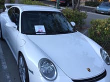 My 997 getting ready for the Porsche timeline exhibit at Lake Arrowhead in 2016