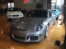 GT Silver GT3 with bright silver wheels