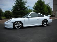 996 C2 w/ complete mk1 GT3 body kit.  On the track the reduced lift was actually noticeable in fast (100mph ) sweeping corners.  Car became much more stable and confidence inspiring.