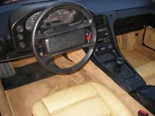 drivers side interior shot of steering wheel