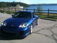 Our 2002 Cobalt Blue GT2 which was repaired onthe Celette