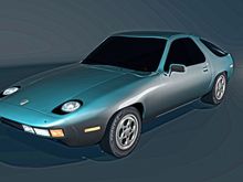 A 3d rendering I made in MAYA of my 1978 Porsche 928