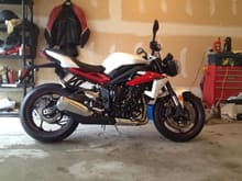 My first Triumph, a blast to ride but I decided it would be great for the track but that  I didn't love it on the street; not around the GTA anyway.