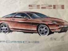 Sketch done in 1994 by Michael Fink of families 928