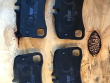 TRW rear brake pads - used 2-3k miles (picture 1)
