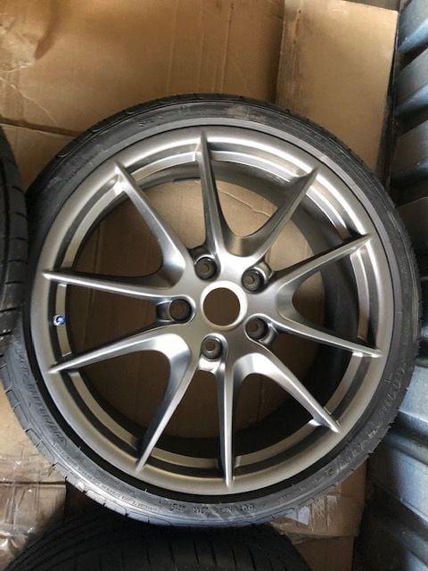 Wheels and Tires/Axles - 20" OEM Wheels & tires TPM - > 2017 Porsche Cayman GTS - Platinum Satin - Used - All Years Porsche Cayman - Summit, NJ 07901, United States