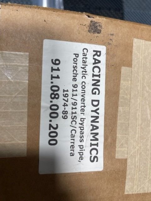 Engine - Exhaust - Racing Dynamics Catalytic Converter bypass pipe - New - 1974 to 1989 Porsche 911 - Bayville, NJ 08721, United States
