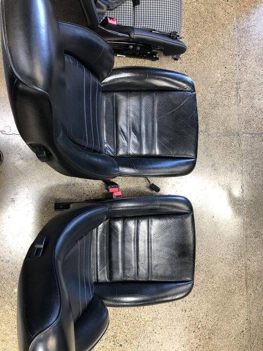 Interior/Upholstery - 1990 Porsche 964 Black Leather Seats - Used - 1989 to 1994 Porsche 911 - Huntington Beach, CA 92646, United States