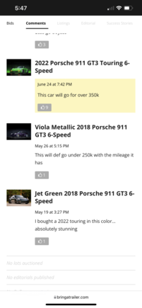Guy states he already bought a 2022 pts jet green touring in may of this year 