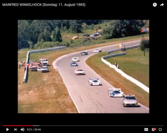 looking at it now, who would put a concrete wall like that at the bottom of a hill on the apex of a turn. 
This was a sad in in 85 when i was there. 