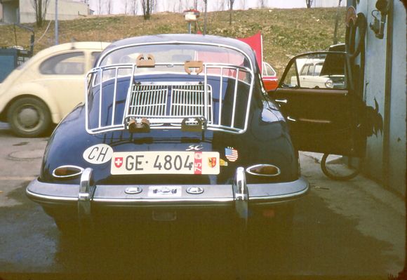 My very old 1964 356SC, I had just finished body work and paint at CERN Car Club. Notice ski rack and of course Nokian tires!