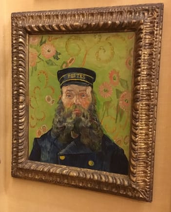 “The Postman” Vincent van Gogh.  1889.