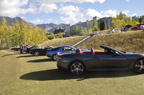 Many great cars on display.