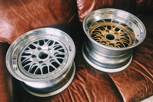 BBS E87 silver and gold