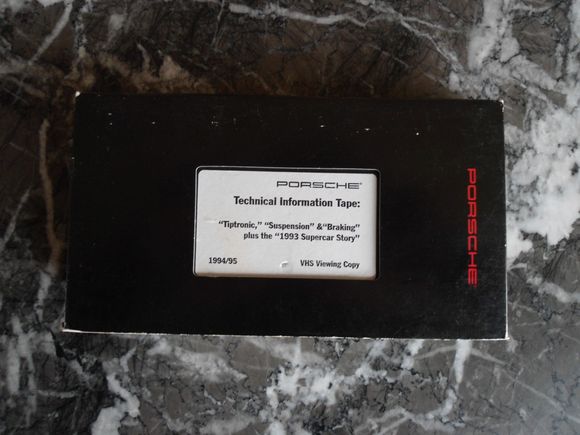very rare video tape relate for the 993 only $35.