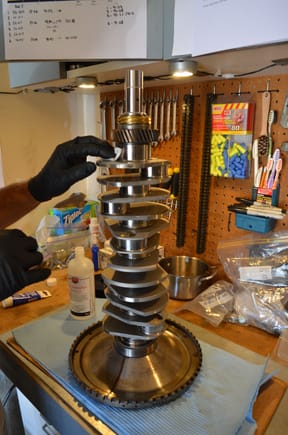 I was happy with the balancing etc, every part was cleaned for the first time..., every surface, every bearing shell etc.