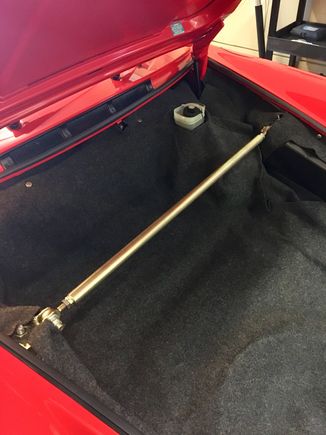 Strut brace in position.