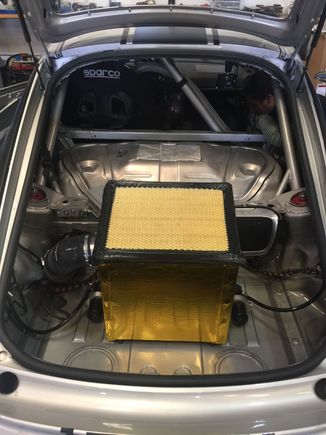 Revised air box design for the 3.8L X51 GTS motor's ability to breathe better.