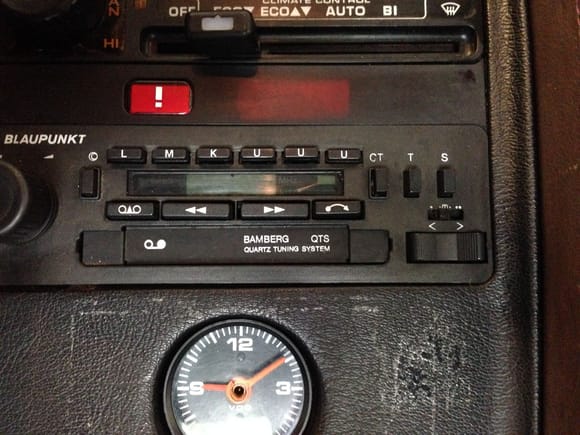 Original Blaupunkt Bamberg radio with working analog clock. Still sounds great!
