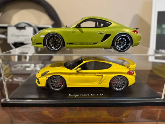 In comparison to the 981 GT4 (we owned a Racing Yellow and an Agate Grey 981GT4)