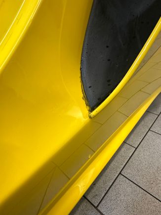 Black substance on driver side intake
