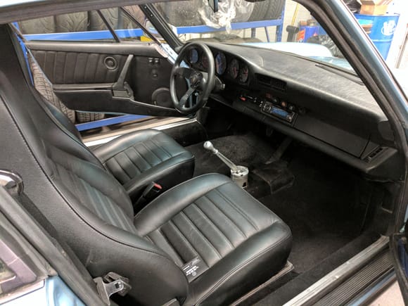 Shot of the clean interior with the WEVO shifter
