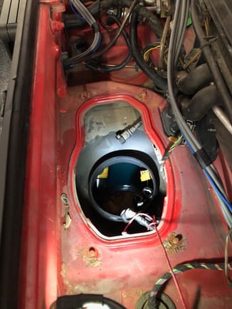 Looking inside the fuel tank